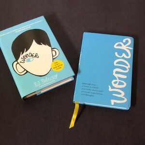 Wonder hardcover book and Wonder journal set Bestseller RJ Palacio Choose Kind